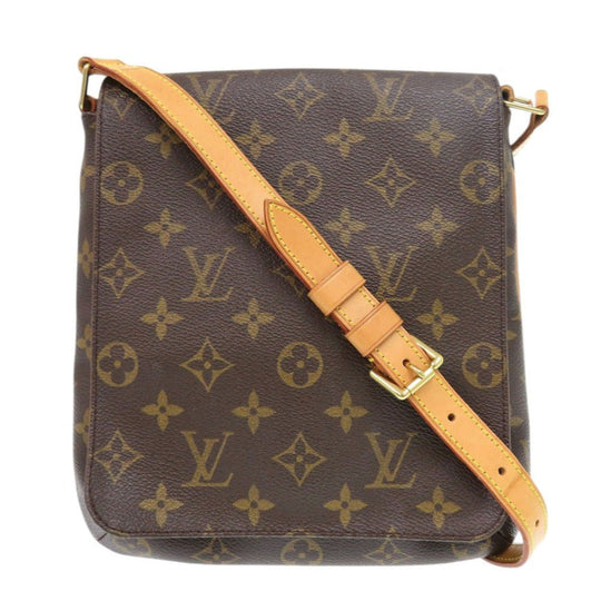 LOUIS VUITTON Shoulder Bag M51258 Monogram canvas Brown Monogram Musette Salsa short strap Women Used Authentic