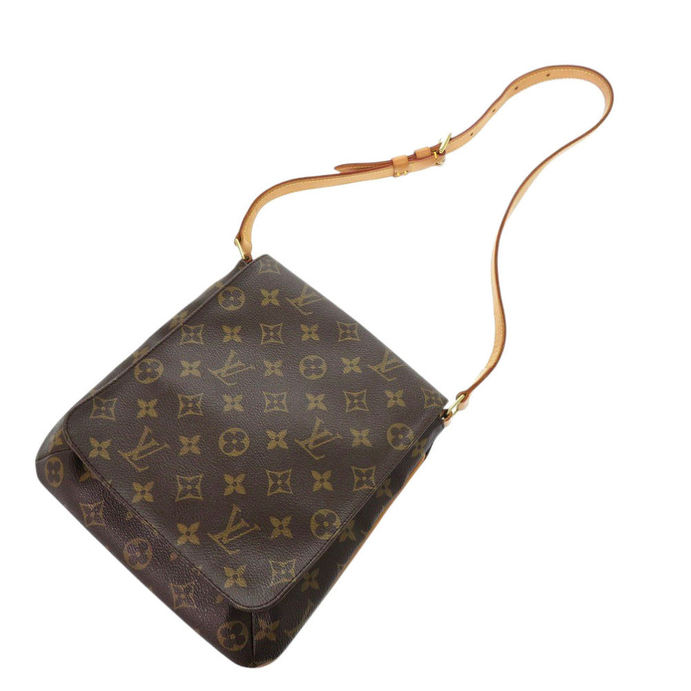 LOUIS VUITTON Shoulder Bag M51258 Monogram canvas Brown Monogram Musette Salsa short strap Women Used Authentic