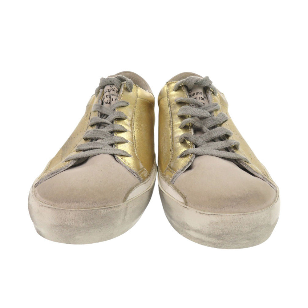GOLDEN GOOSE sneakers G32WS590.E69 leather gold Super star Women 36 Used Authentic