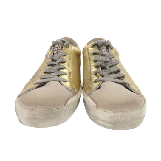 GOLDEN GOOSE sneakers G32WS590.E69 leather gold Super star Women 36 Used Authentic