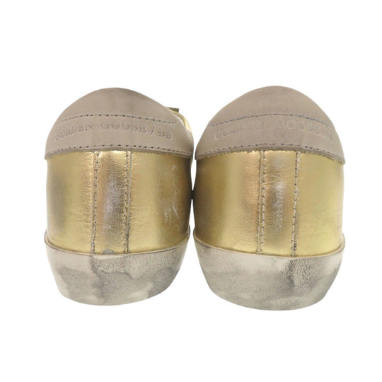GOLDEN GOOSE sneakers G32WS590.E69 leather gold Super star Women 36 Used Authentic