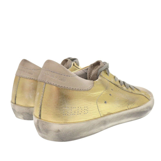 GOLDEN GOOSE sneakers G32WS590.E69 leather gold Super star Women 36 Used Authentic