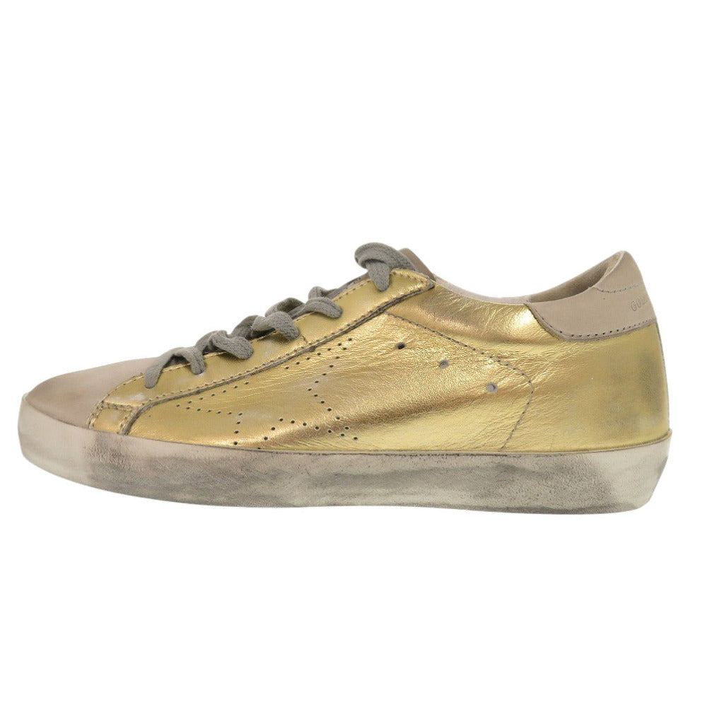 GOLDEN GOOSE sneakers G32WS590.E69 leather gold Super star Women 36 Used Authentic