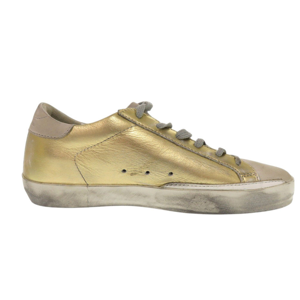 GOLDEN GOOSE sneakers G32WS590.E69 leather gold Super star Women 36 Used Authentic