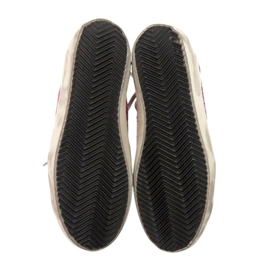GOLDEN GOOSE sneakers G32WS590.G45 leather pink Superstar Glitter Women 36 Used Authentic