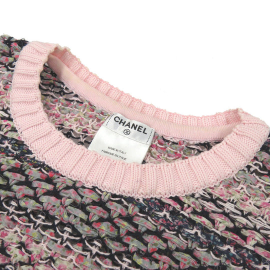 CHANEL knit P51676K06665 cotton pink Women 38 Used Authentic