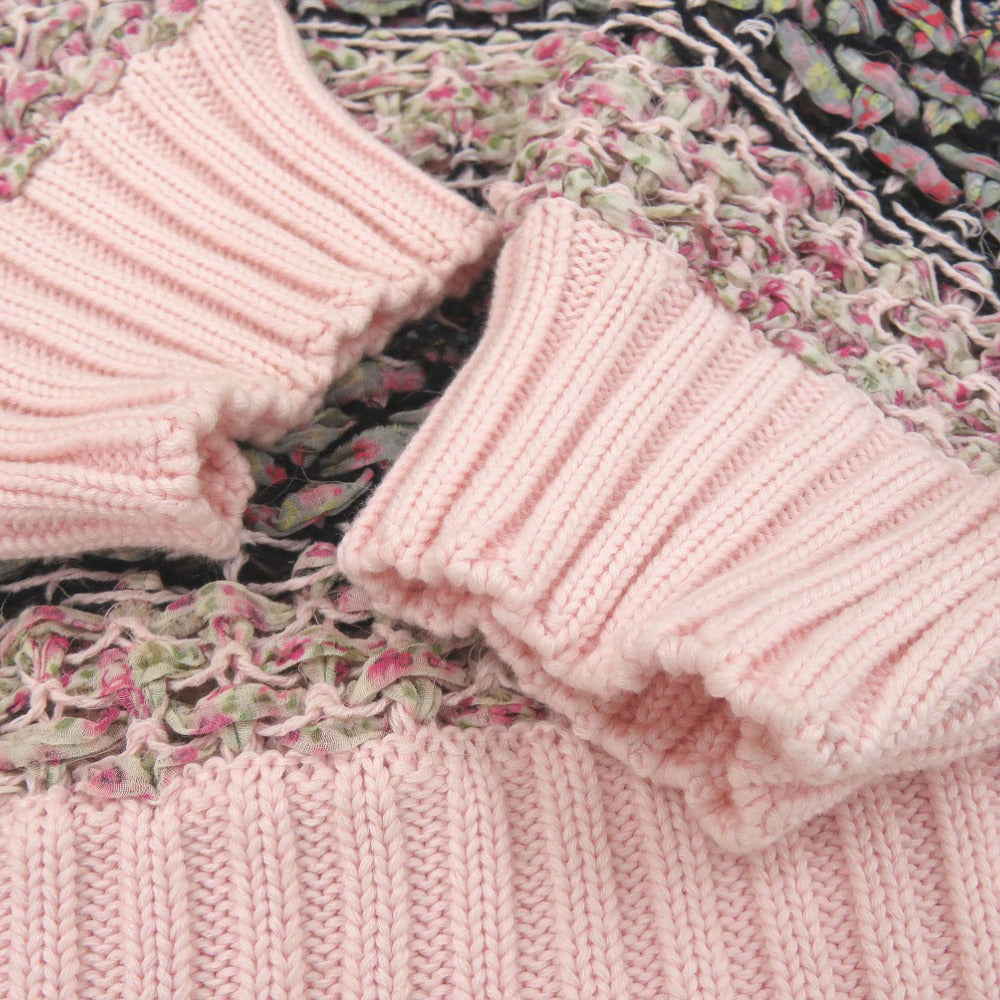 CHANEL knit P51676K06665 cotton pink Women 38 Used Authentic