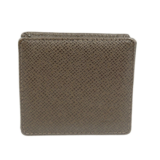 LOUIS VUITTON Coin case M30388 Taiga Grizzly Taiga Porto Monnet Bowat mens Used Authentic