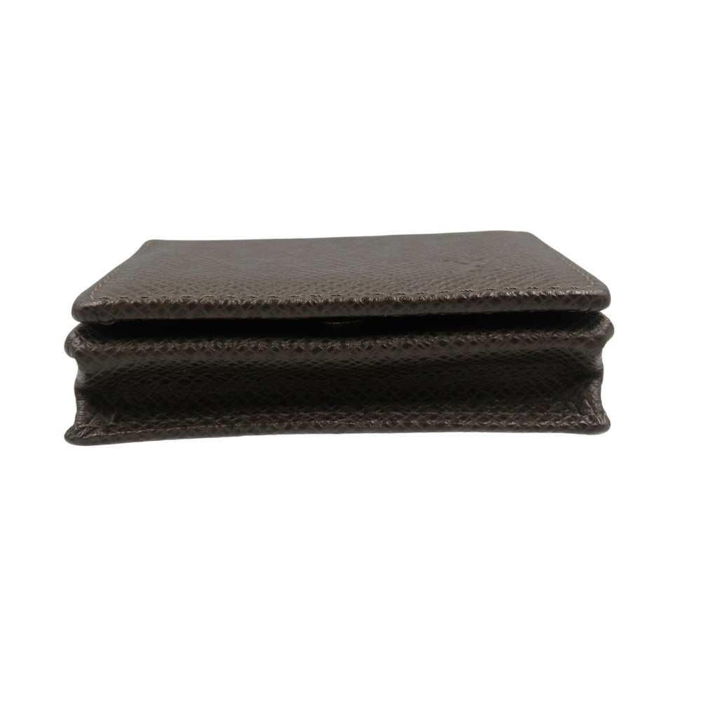 LOUIS VUITTON Coin case M30388 Taiga Grizzly Taiga Porto Monnet Bowat mens Used Authentic