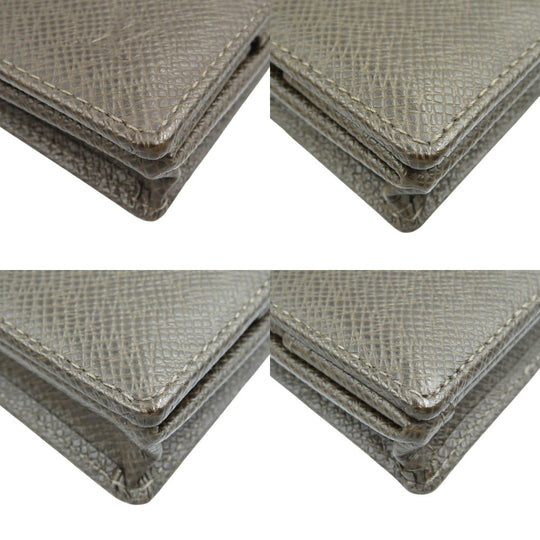 LOUIS VUITTON Coin case M30388 Taiga Grizzly Taiga Porto Monnet Bowat mens Used Authentic