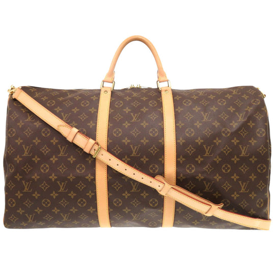 LOUIS VUITTON Boston Duffel bag M41412 Monogram canvas Brown Monogram Keepall bandouliere60 mens Used Authentic
