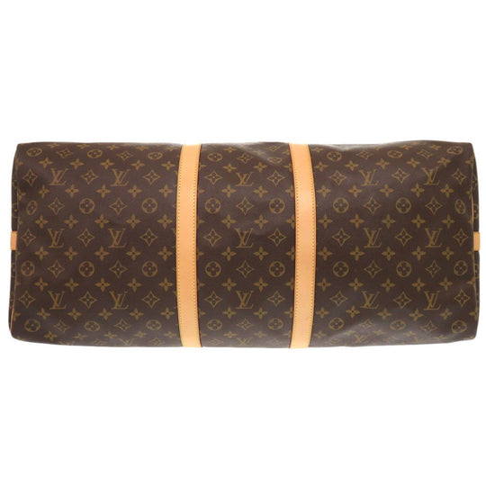LOUIS VUITTON Boston Duffel bag M41412 Monogram canvas Brown Monogram Keepall bandouliere60 mens Used Authentic
