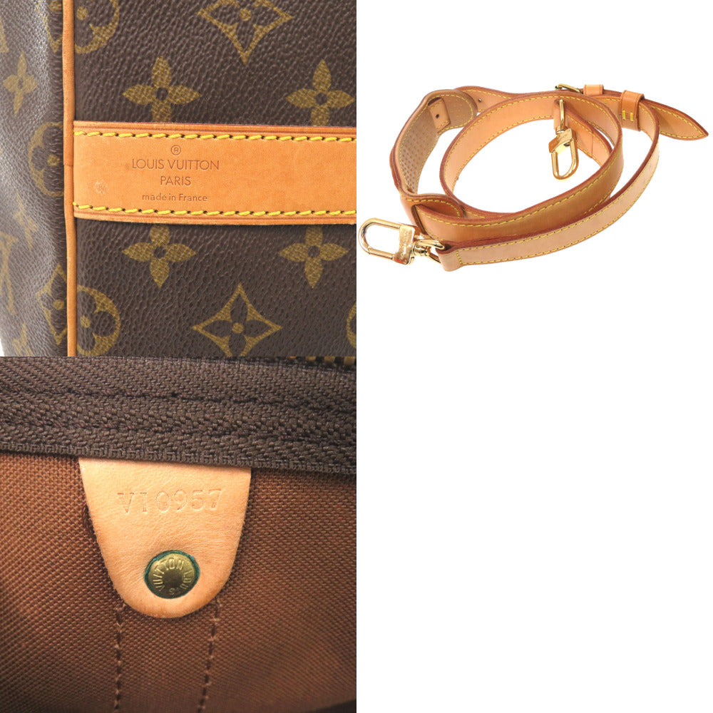 LOUIS VUITTON Boston Duffel bag M41414 Monogram canvas Brown Monogram Keepall bandouliere55 mens Used Authentic