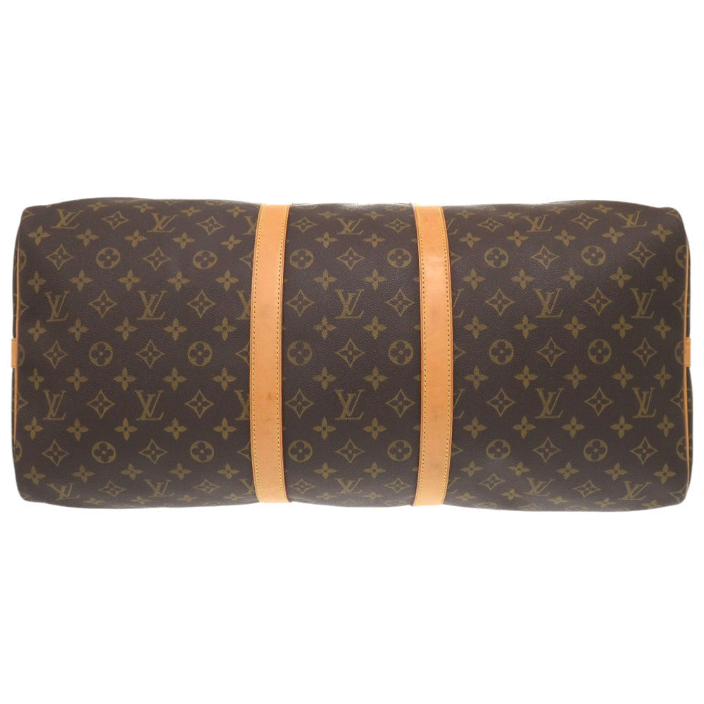 LOUIS VUITTON Boston Duffel bag M41414 Monogram canvas Brown Monogram Keepall bandouliere55 mens Used Authentic