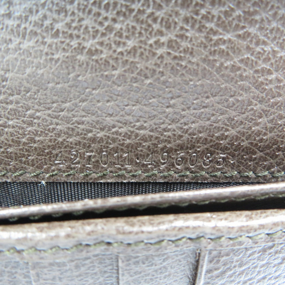 GUCCI Long Wallet Purse 427011 GG Supreme, Leather beige Gucci Tian unisex(Unisex) Used Authentic