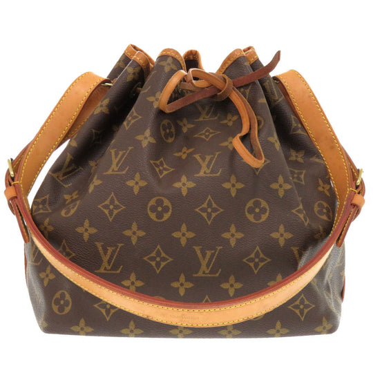 LOUIS VUITTON Shoulder Bag M40818 Monogram canvas Brown Monogram Petit Noe Women Used Authentic