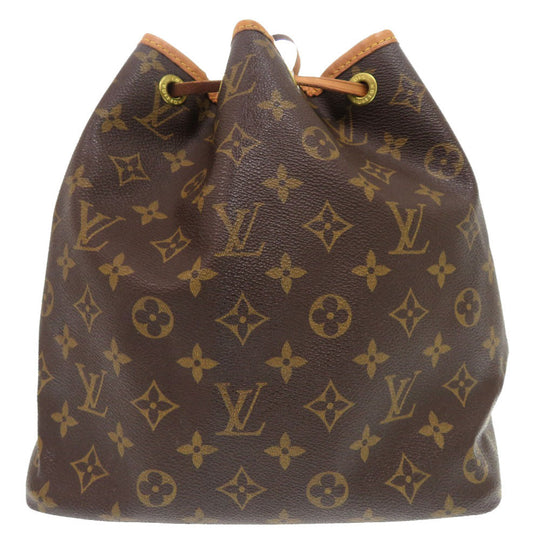 LOUIS VUITTON Shoulder Bag M40818 Monogram canvas Brown Monogram Petit Noe Women Used Authentic