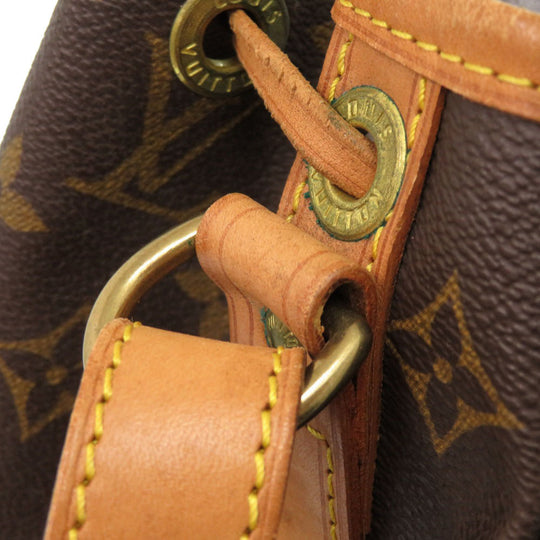 LOUIS VUITTON Shoulder Bag M40818 Monogram canvas Brown Monogram Petit Noe Women Used Authentic