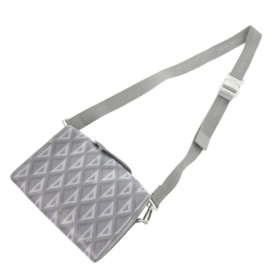 Christian Dior Shoulder Bag Leather, PVC gray rango 22 mens Used Authentic