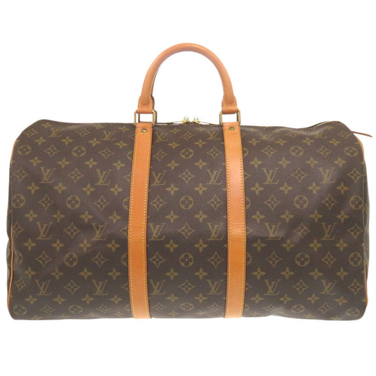 LOUIS VUITTON Boston Duffel bag M41426 Monogram canvas Brown Monogram Keepall 50