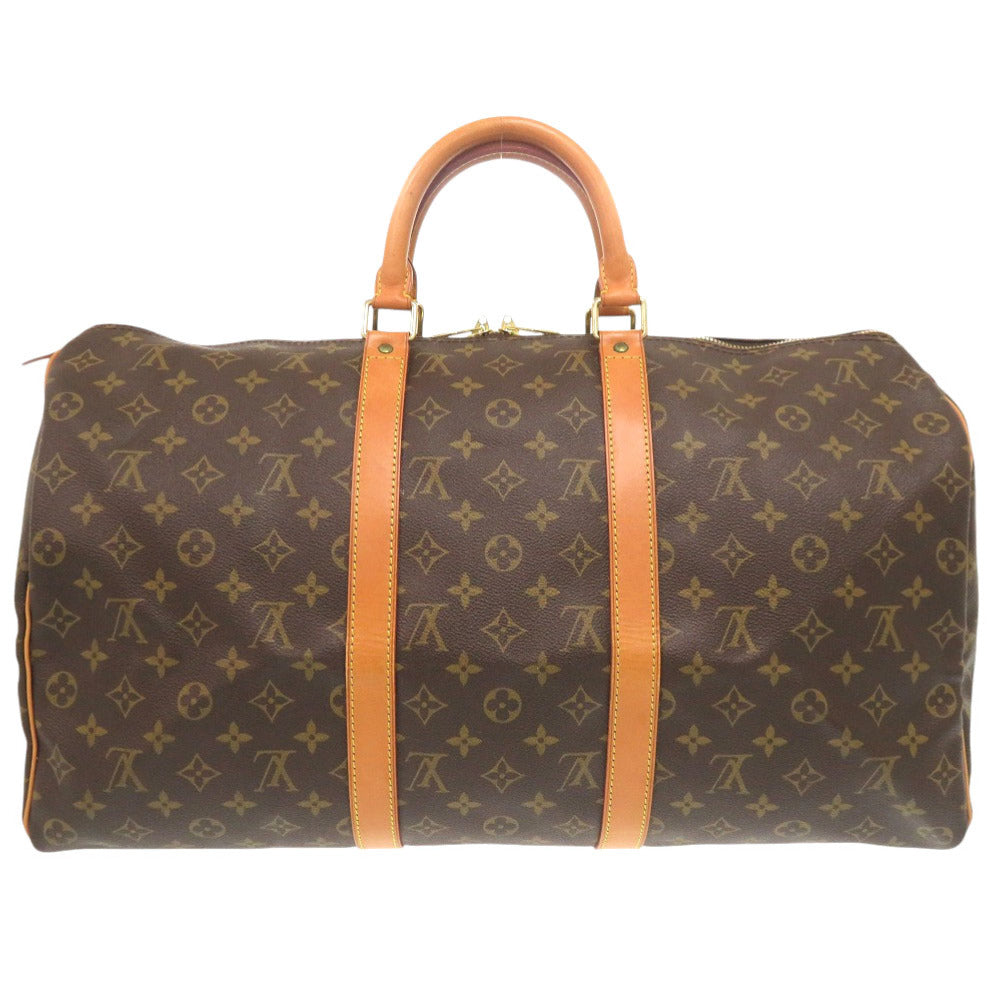 LOUIS VUITTON Boston Duffel bag M41426 Monogram canvas Brown Monogram Keepall 50