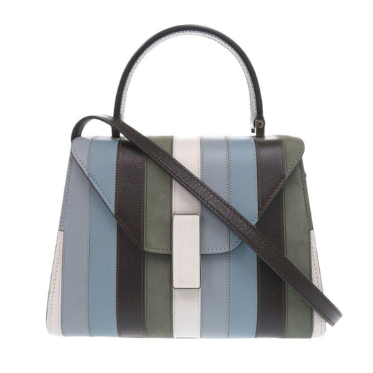 Valextra Handbag leather blue SUNNEI mini ijide Women Used Authentic