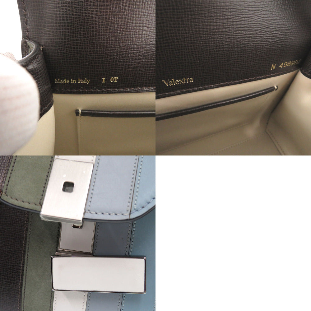 Valextra Handbag leather blue SUNNEI mini ijide Women Used Authentic