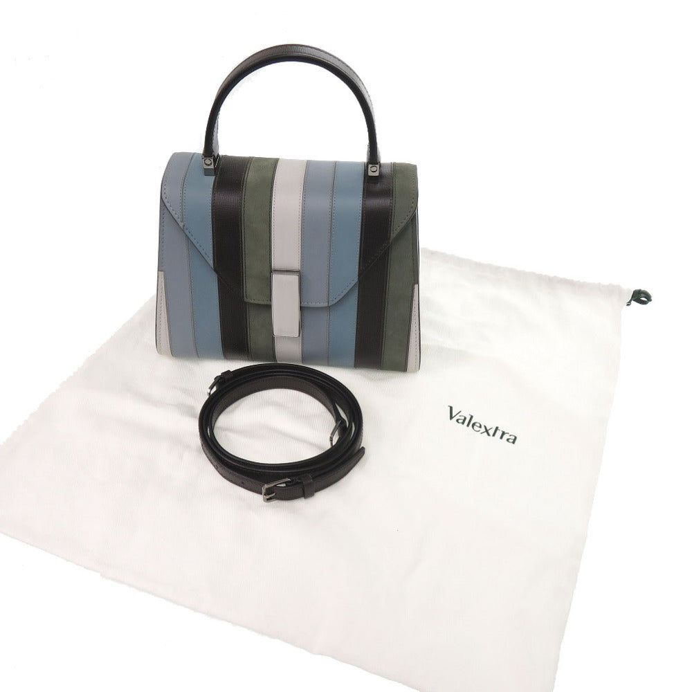 Valextra Handbag leather blue SUNNEI mini ijide Women Used Authentic
