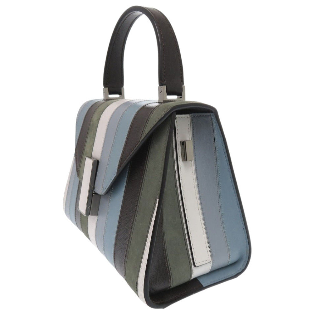 Valextra Handbag leather blue SUNNEI mini ijide Women Used Authentic