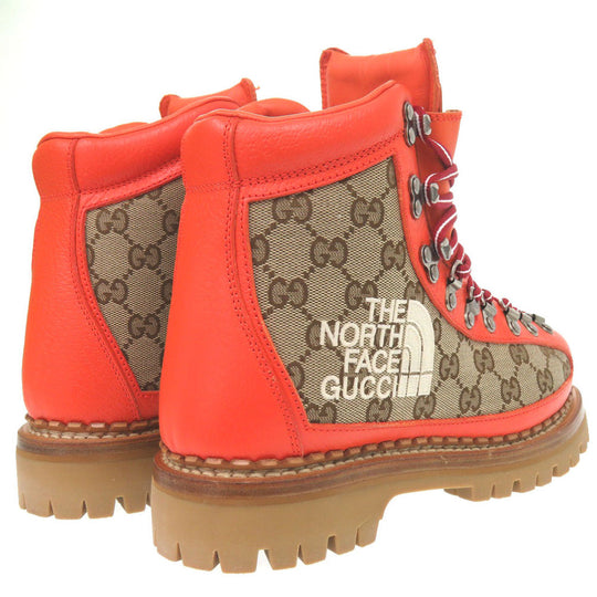 GUCCI boots GG canvas Orange GUCCI x THE NORTH FACE Gucci x The North Face 38