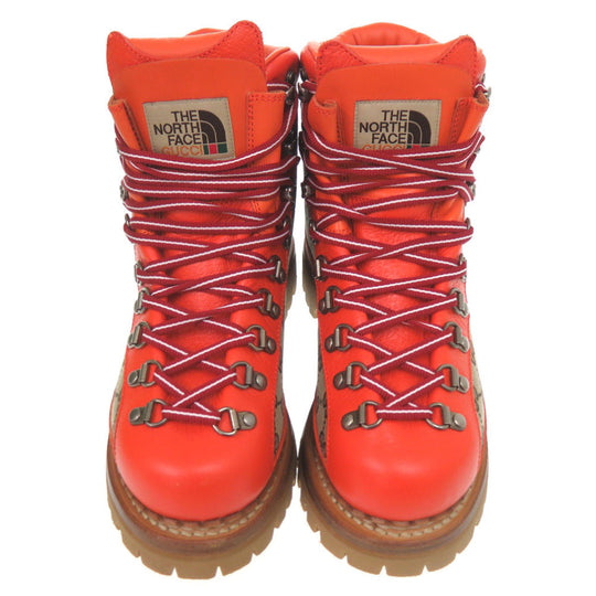 GUCCI boots GG canvas Orange GUCCI x THE NORTH FACE Gucci x The North Face 38