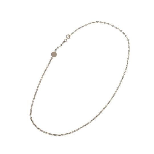 HERMES Necklace Silver925 Silver Chene Dunkle Mini Serie 15.7" Women Used Authentic