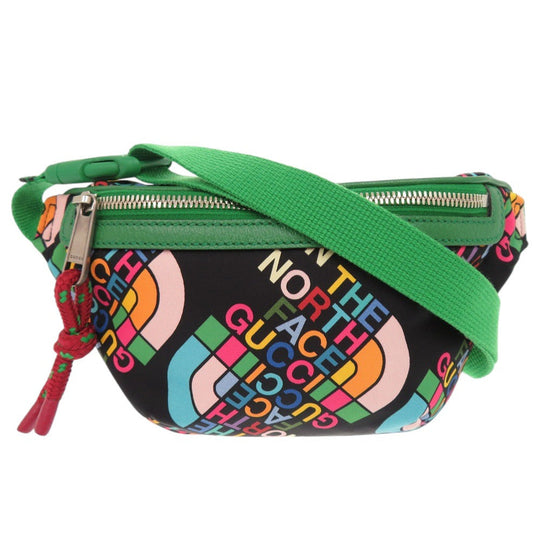 GUCCI Sling bag 650299 Nylon green The North Face Collaboration