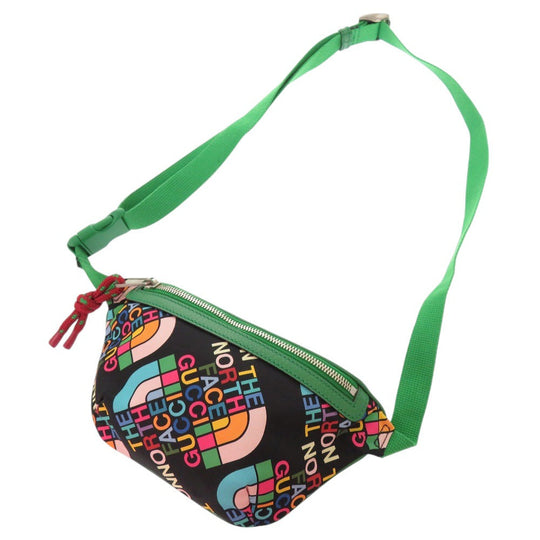 GUCCI Sling bag 650299 Nylon green The North Face Collaboration