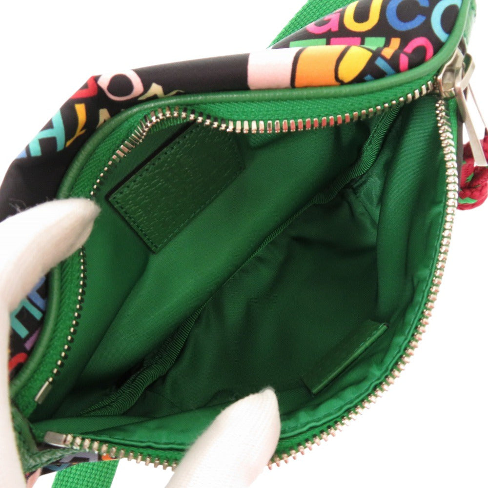 GUCCI Sling bag 650299 Nylon green The North Face Collaboration