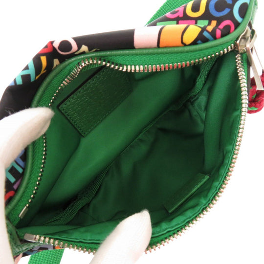 GUCCI Sling bag 650299 Nylon green The North Face Collaboration