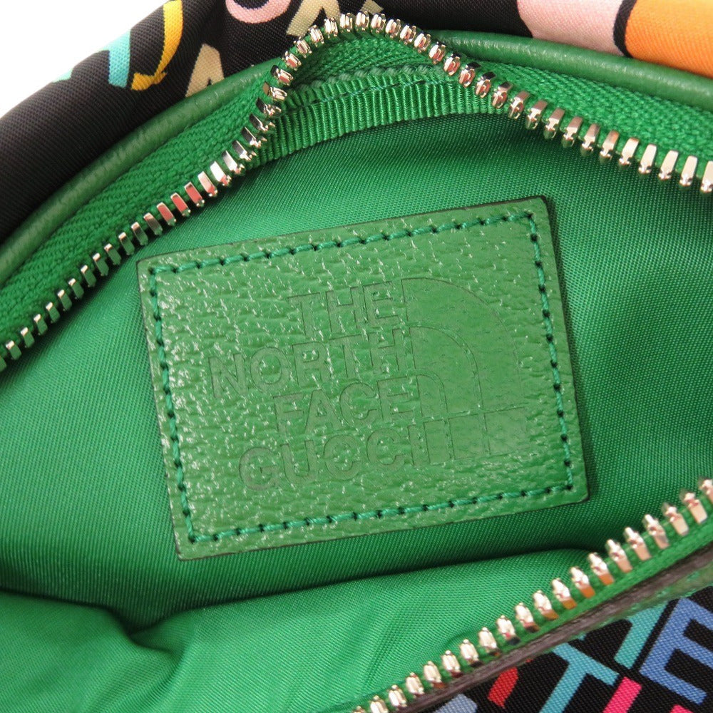GUCCI Sling bag 650299 Nylon green The North Face Collaboration