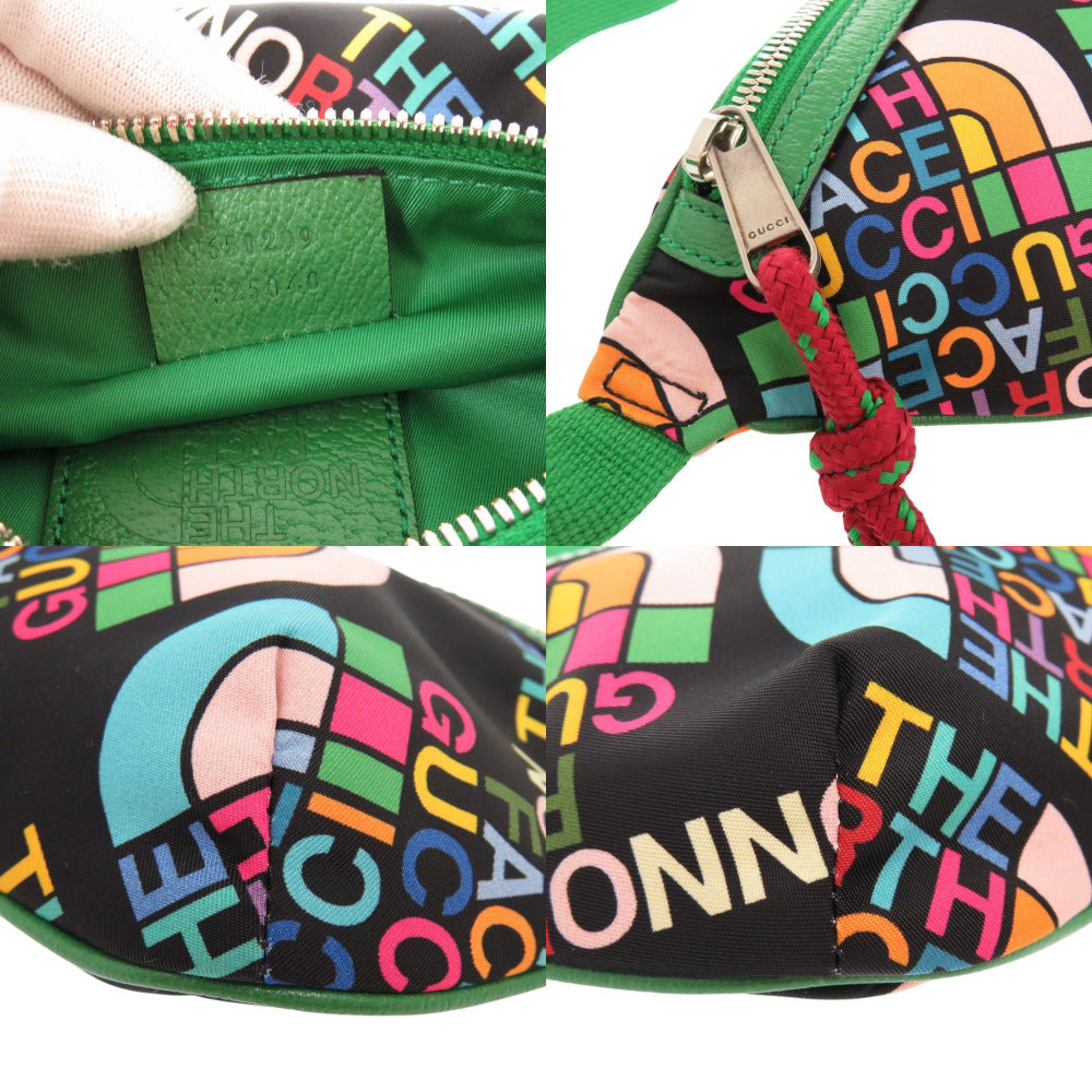 GUCCI Sling bag 650299 Nylon green The North Face Collaboration