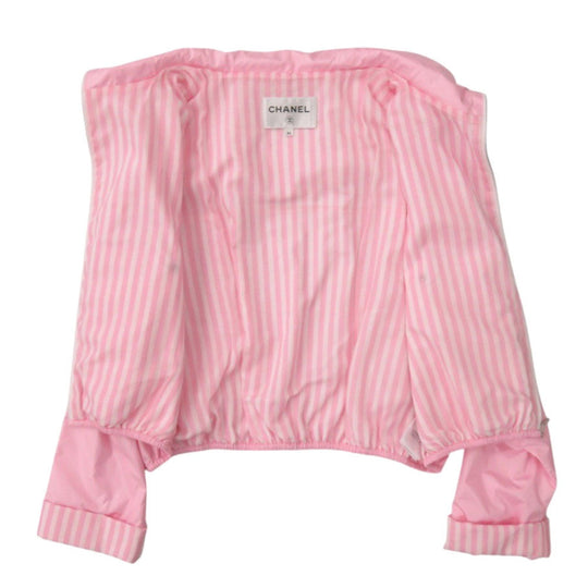 CHANEL Blouson P76226V68691 Polyester, Cotton pink Coco Beach Blouson 34
