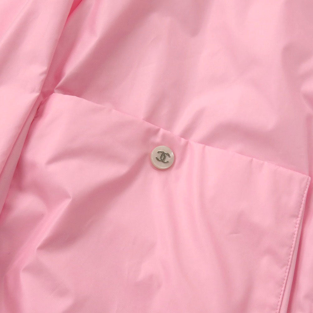 CHANEL Blouson P76226V68691 Polyester, Cotton pink Coco Beach Blouson 34