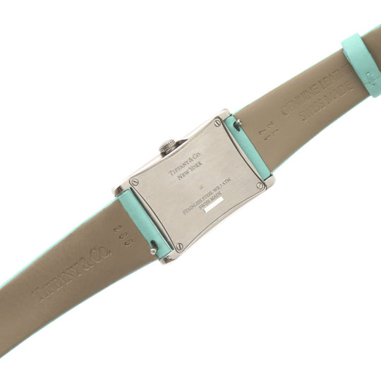 TIFFANY&Co. Watches Quartz 60557985 Stainless Steel , Leather Silver Quartz East West Silver dial Women Used Authentic