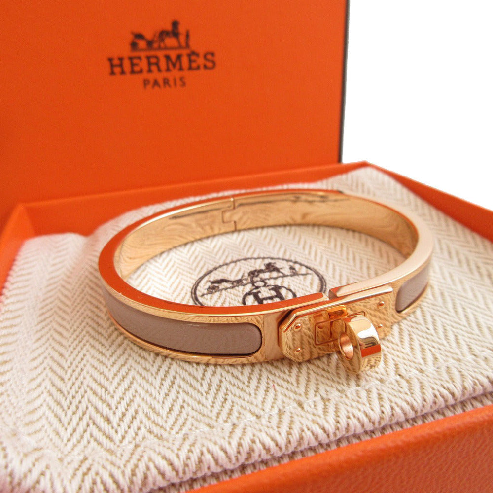 HERMES Bangle metal Rose gold Mini Click Kelly unisex(Unisex) Used Authentic