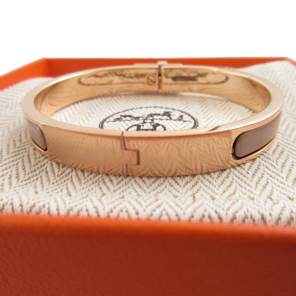 HERMES Bangle metal Rose gold Mini Click Kelly unisex(Unisex) Used Authentic
