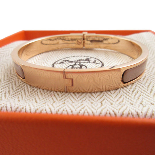 HERMES Bangle metal Rose gold Mini Click Kelly unisex(Unisex) Used Authentic