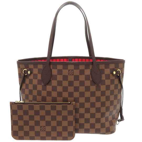 LOUIS VUITTON Tote Bag N40600 Damier canvas Brown Damier New Neverfull PM Women Used Authentic