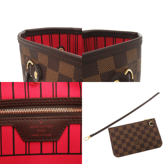 LOUIS VUITTON Tote Bag N40600 Damier canvas Brown Damier New Neverfull PM Women Used Authentic