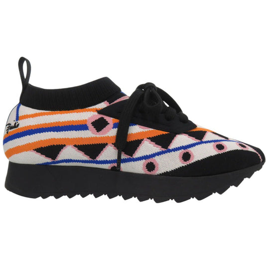 Emilio Pucci sneakers cotton multicolor Jacquard knit sneakers Women 36 Used Authentic