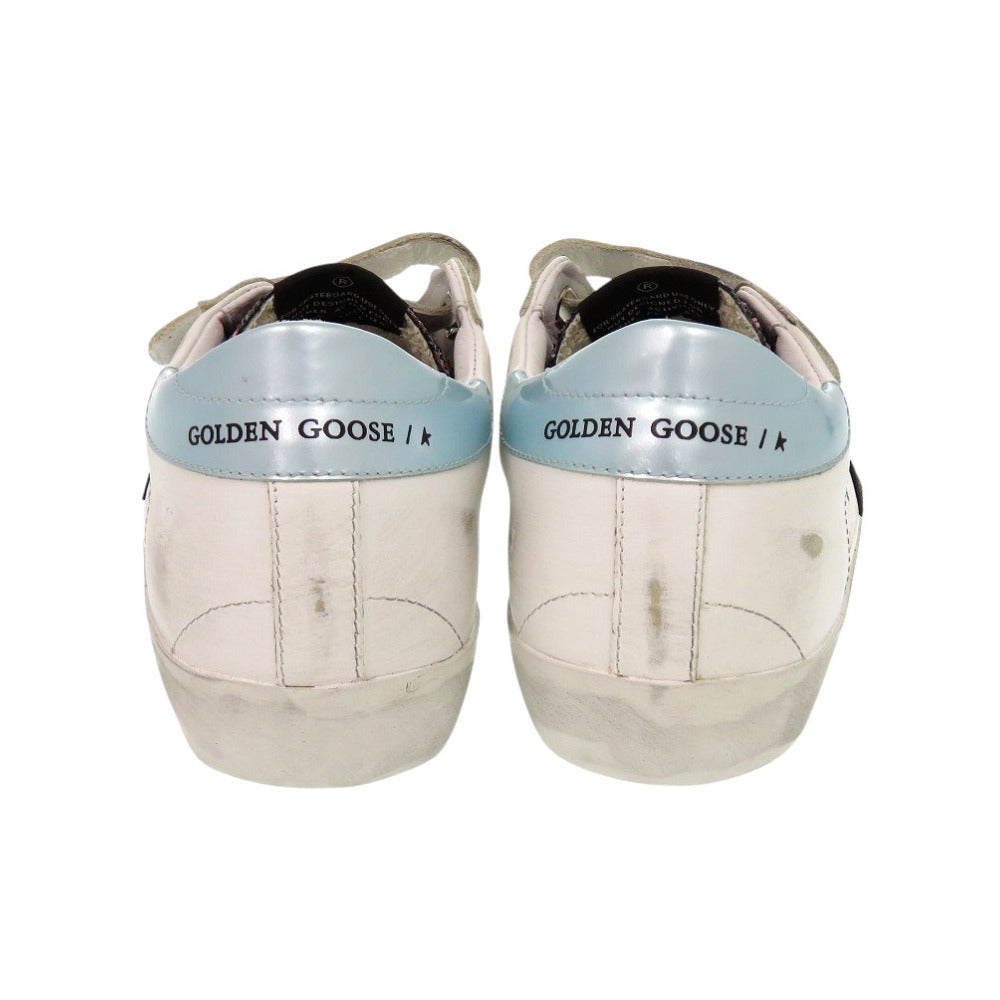 GOLDEN GOOSE sneakers leather white OLD SCHOOL G36WS206 B6 Glitter Women 35 Used Authentic
