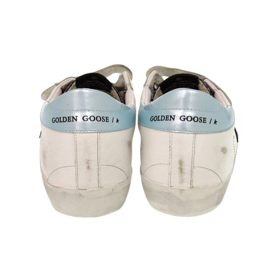 GOLDEN GOOSE sneakers leather white OLD SCHOOL G36WS206 B6 Glitter Women 35 Used Authentic