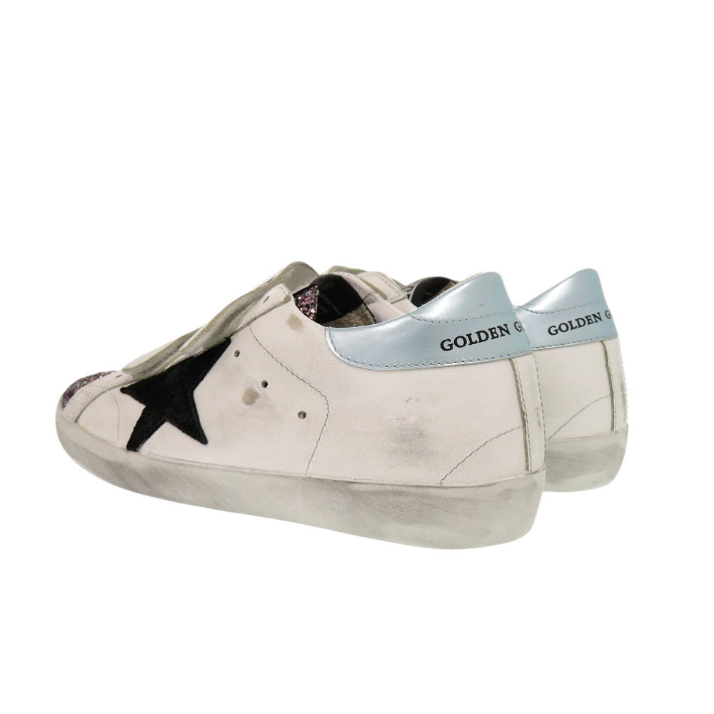 GOLDEN GOOSE sneakers leather white OLD SCHOOL G36WS206 B6 Glitter Women 35 Used Authentic